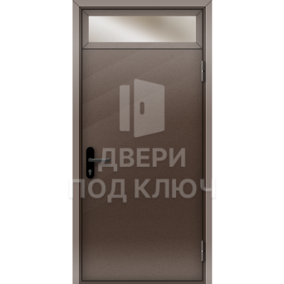 Однопольная искронедающая дверь с фрамугой ДПК-16907