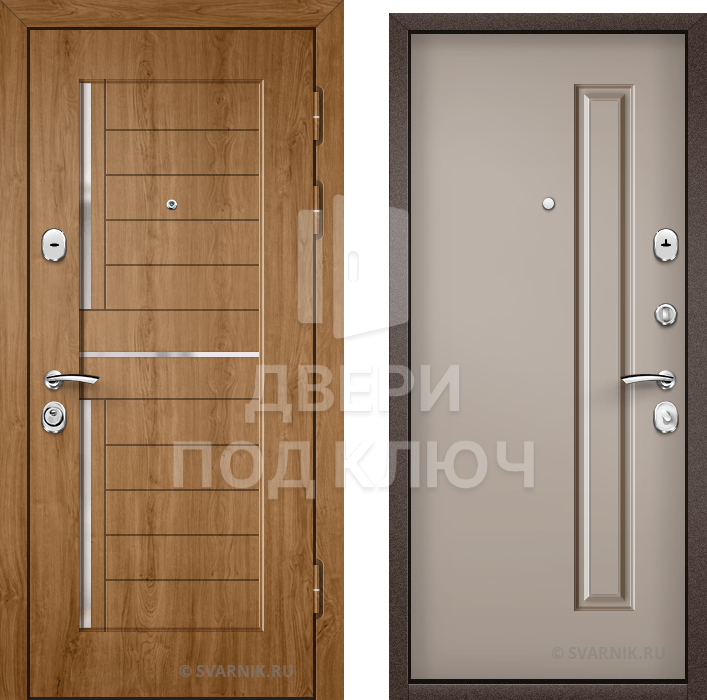 Утепленная входная дверь в дом ДПК-9726