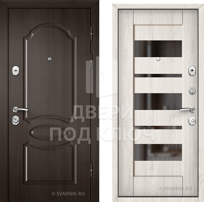 Входная дверь с терморазрывом в коттедж ДПК-7218