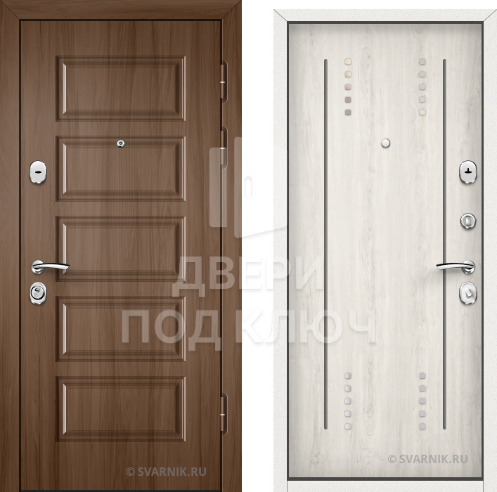 Утепленная дверь в коттедж ДПК-9928